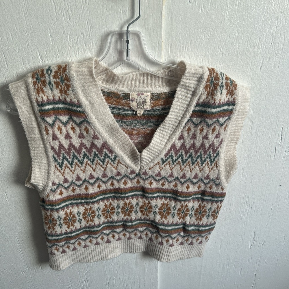Multicolor Sweater Vest